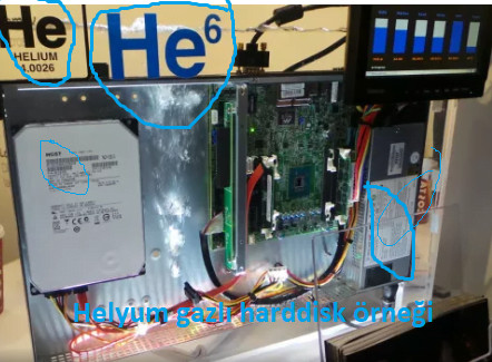 helyum gazlı harddisk