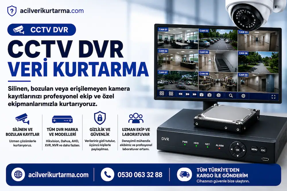 cctv dvr silinen bozulan kamera kayitlarini kurtarma